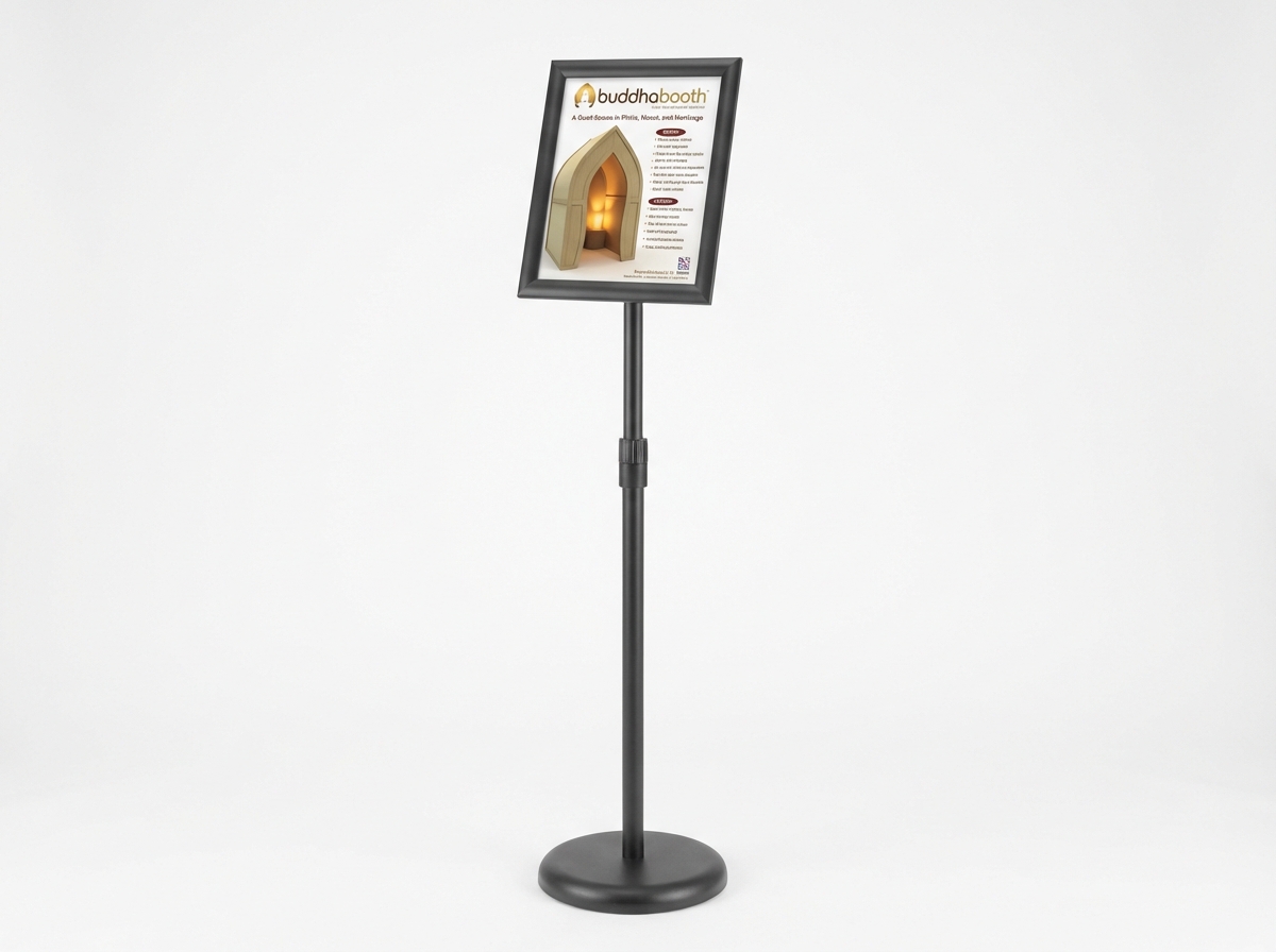 Booth Instructions Sign Stand