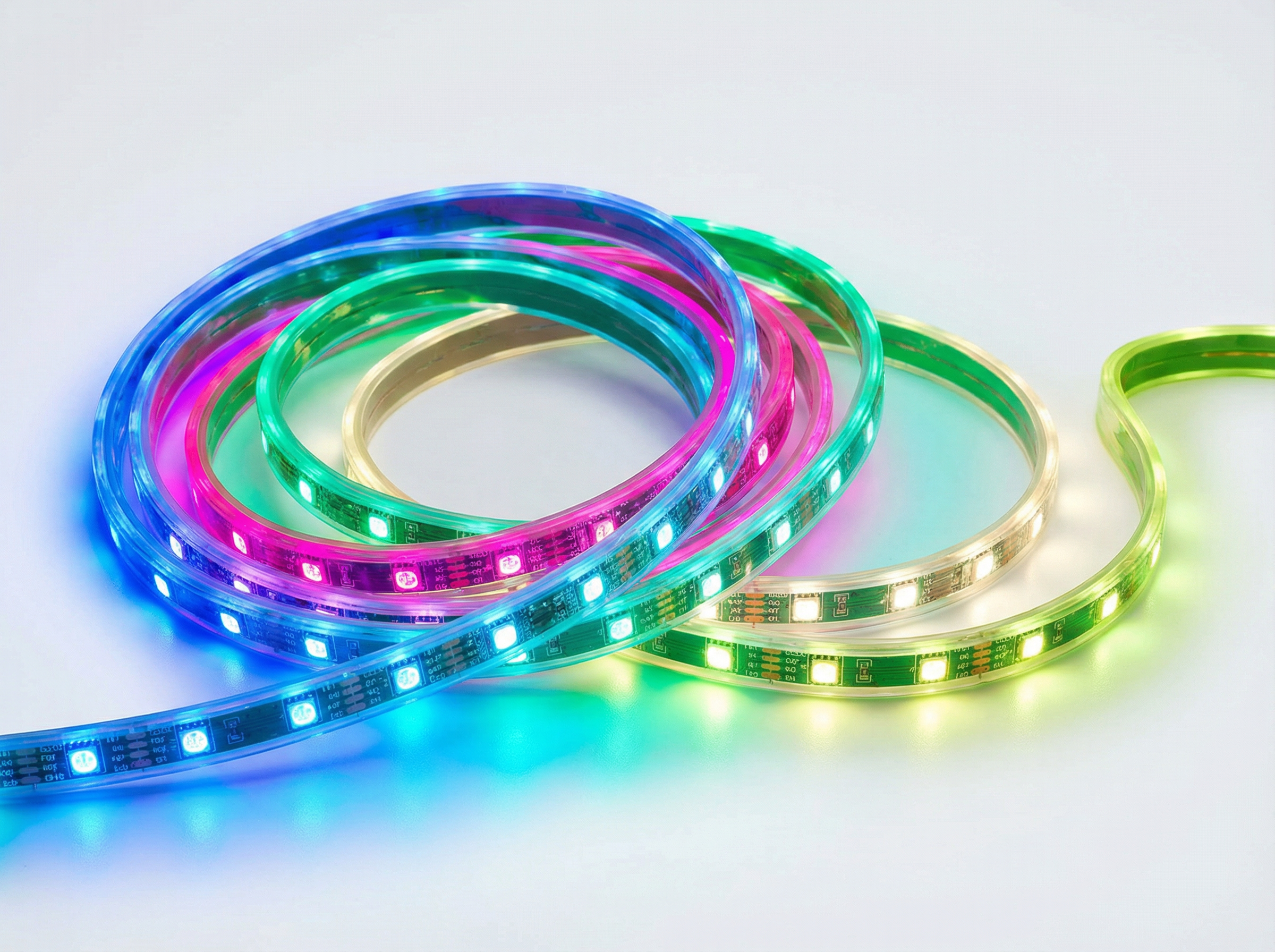 Multicolor LED Strip Lights with Installation